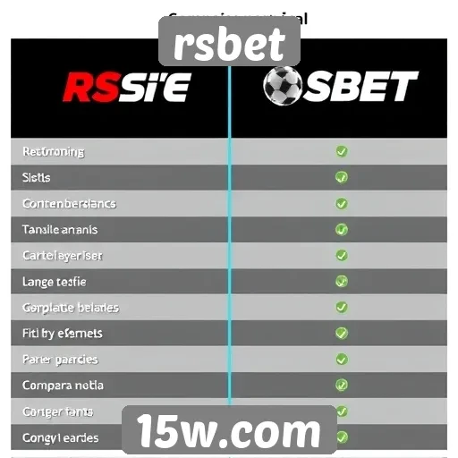 Comparação entre rsbet e concorrentes do mercado